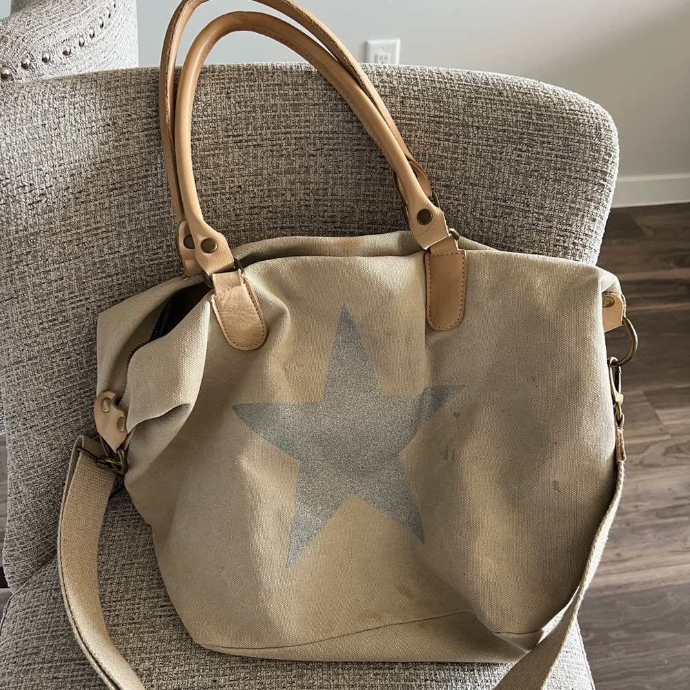 Borse In Pelle Genuine Leather Bag Cream